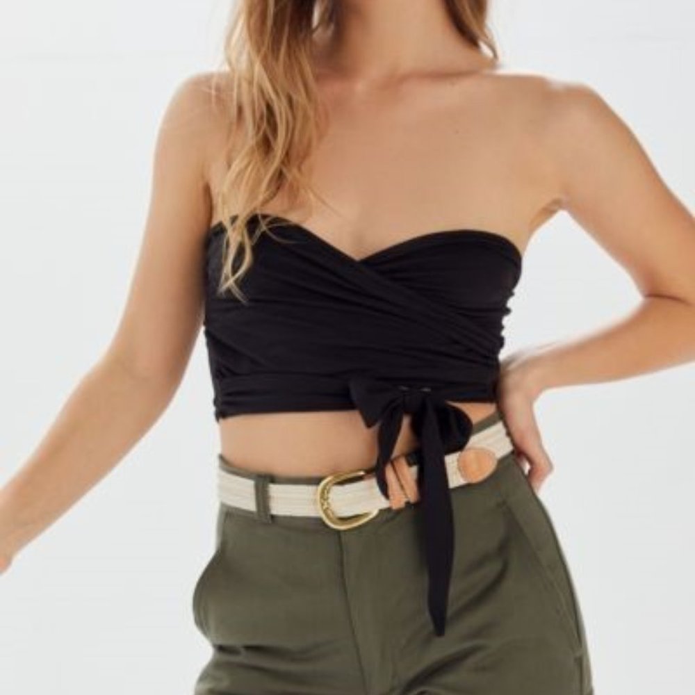 Project Social T Nessa Wrap Tube Top